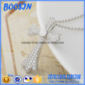 Factory Custom Sterling Silver Cross Pendant Necklace for Decoration